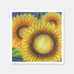 Serviette En Papier Serviettes Tournesol Clair