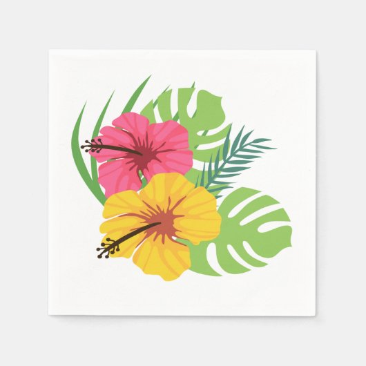 Serviette En Papier Serviettes tropicales (Devant)