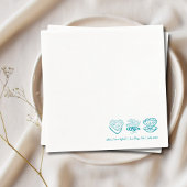 Serviette En Papier Serviettes Turquoise Dernier Splash personnalisées