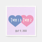 Serviette En Papier Serviettes Twin Hearts (Devant)