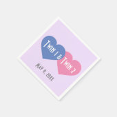 Serviette En Papier Serviettes Twin Hearts (Coin)