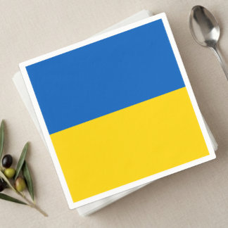 Serviette En Papier Serviettes Ukraine, Drapeau ukrainien fête / fan d