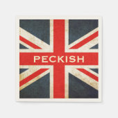 Serviette En Papier Serviettes Union Jack Peckish Party (Devant)