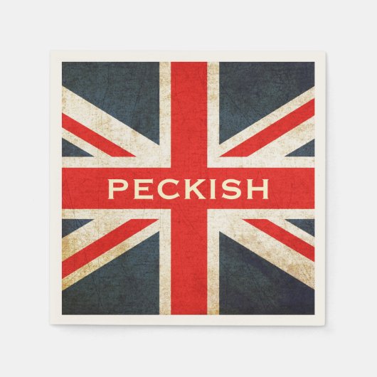 Serviette En Papier Serviettes Union Jack Peckish Party (Devant)