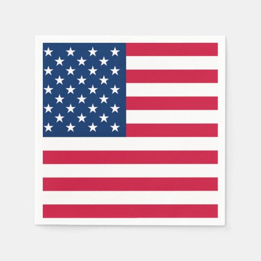Serviette En Papier serviettes USA - Patriotique (Devant)