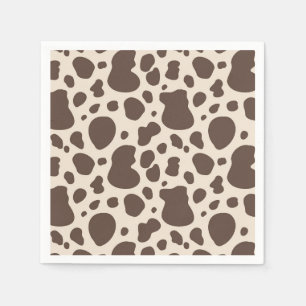 Serviette En Papier Serviettes   Vache Imprimée