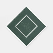 Serviette En Papier Serviettes vert émeraude (Coin)