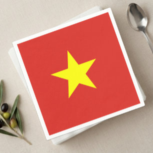 Serviette En Papier Serviettes Vietnam, drapeau vietnamien fête
