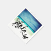 Serviette En Papier Serviettes vintages de sirène (Coin)