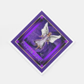 Serviette En Papier Serviettes violettes (Coin)