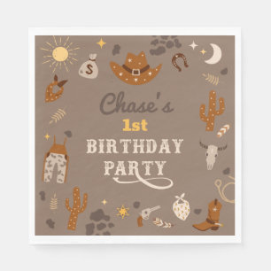 Serviette En Papier Serviettes   Western Party Napkins