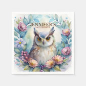 Serviette En Papier Serviettes Whimsical Owl (Devant)