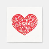 Serviette En Papier serviettes Wycinanki (Devant)