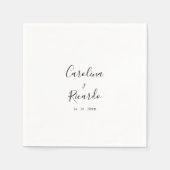 Serviette En Papier Servilleta de Papel de Boda Española (Devant)