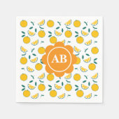 Serviette En Papier Servilleta de papel diseño naranjas (Devant)