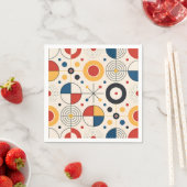 Serviette En Papier Servilleta diseño geométrico (En situation)