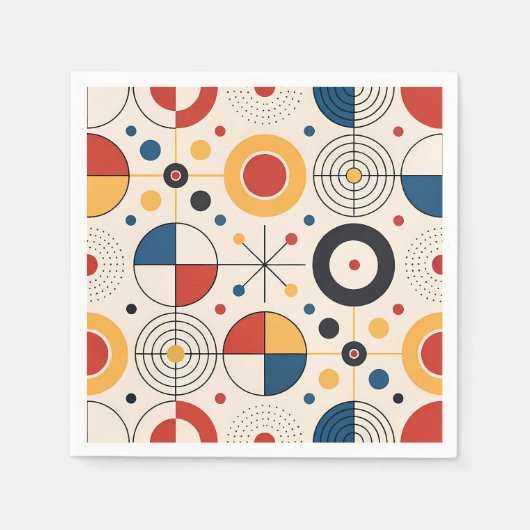 Serviette En Papier Servilleta diseño geométrico (Devant)