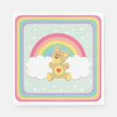 Serviette En Papier Servilleta osito arcoiris. (Devant)