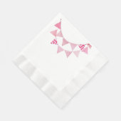 Serviette En Papier servilleta rosada banderines (Coin)