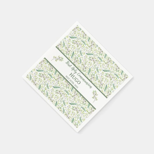 Serviette En Papier Servilletas de papel HUGO Primera Comunión  (Coin)