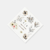 Serviette En Papier Servilletas De Papel Mínimo y Moda | BODA floral  (Coin)