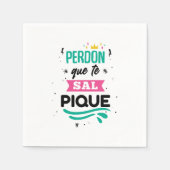 Serviette En Papier Servilletas papel Shakira - Perdón que te salpique (Devant)