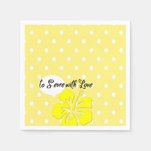 Serviette En Papier Servir avec Love Polka Dot Party Papier Napkin