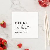 Serviette En Papier Servir dans l'amour Mariage personnalisé serviette (En situation)