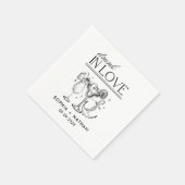 Serviette En Papier Servir En Amour Serviettes De Mariage De Plage Per (Coin)