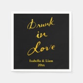 Serviette En Papier Servir en amour serviettes personnalisées (Devant)
