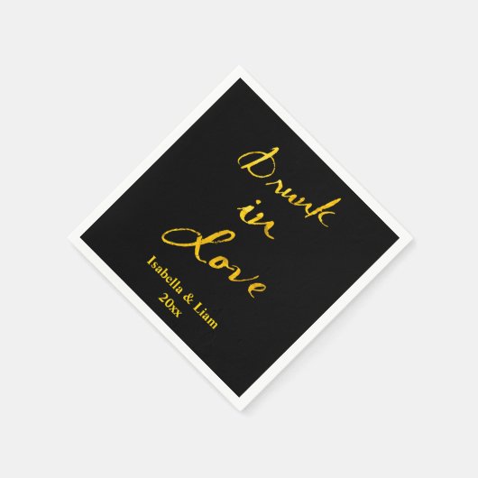 Serviette En Papier Servir en amour serviettes personnalisées (Coin)