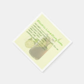 Serviette En Papier Servir Soda Lime Napkin (Coin)