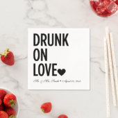 Serviette En Papier Servir sur Love Mariage serviettes (En situation)