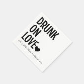 Serviette En Papier Servir sur Love Mariage serviettes (Coin)