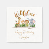 Serviette En Papier Servir une partie Safari Wild (Devant)