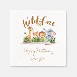 Serviette En Papier Servir une partie Safari Wild
