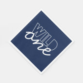 Serviette En Papier Servir une première serviette d'anniversaire (Coin)