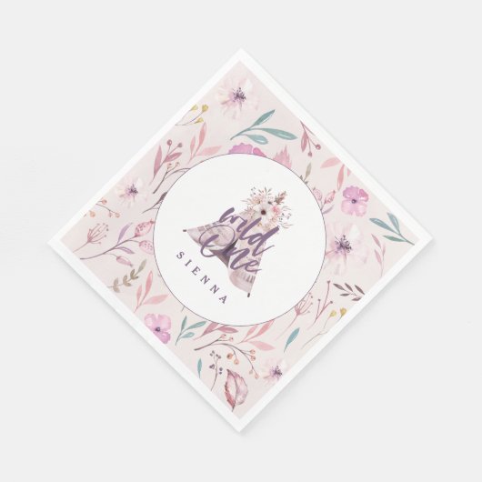 Serviette En Papier Servir une serviette de fête d'anniversaire (Coin)