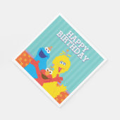 Serviette En Papier Sesame Pals Anniversaire Motif (Coin)
