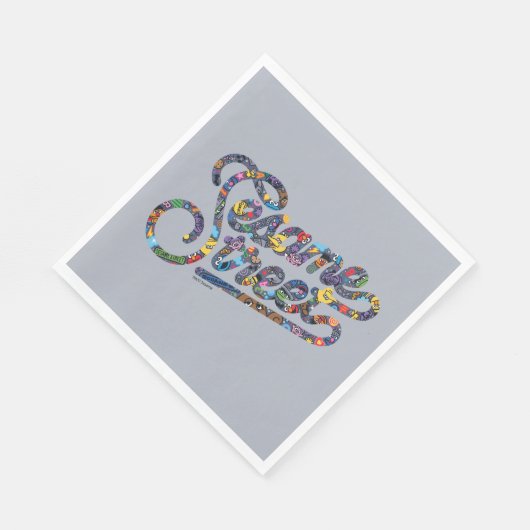 Serviette En Papier Sésame Sésame | Logo Doodle (Coin)