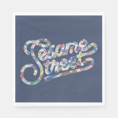 Serviette En Papier Sésame Sésame | Logo Doodle (Devant)