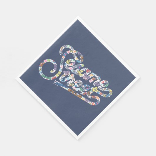 Serviette En Papier Sésame Sésame | Logo Doodle (Coin)