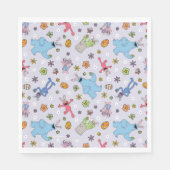 Serviette En Papier Sesame Street Bunny Motif (Devant)