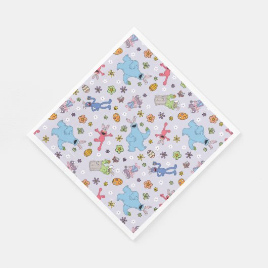 Serviette En Papier Sesame Street Bunny Motif (Coin)