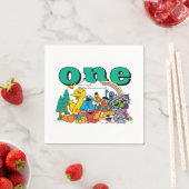 Serviette En Papier Sesame Street Characters & Street Sign Birthday Na (En situation)