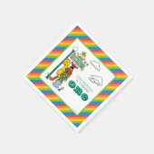 Serviette En Papier Sesame Street Characters & Street Sign Birthday Na (Coin)