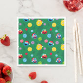 Serviette En Papier Sesame Street Christmas Tree Motif (En situation)