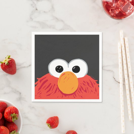 Serviette En Papier Sesame Street | Elmo Big Face (En situation)