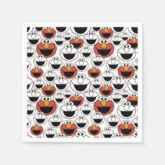 Serviette En Papier Sesame Street | Elmo - First Birthday Napkins (Devant)