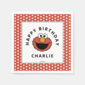 Serviette En Papier Sesame Street | Elmo - First Birthday Napkins (Devant)